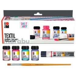 Peinture pour tissu 'Textil', Kit SWEET CANDY