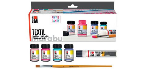 Peinture pour tissu 'Textil', Kit SWEET CANDY