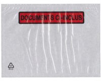 Pochettes porte documents, format 225 x 120 mm