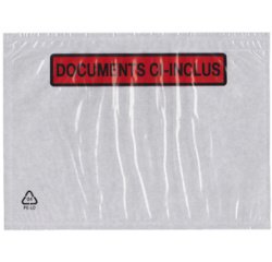 De_pochettes porte documents, format 225 x 120 mm