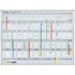 Bande de dates pour tableau planning JK1203, blanc