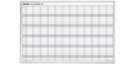 Tableau planning JetKalender, calendrier annuel
