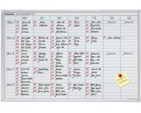 Tableau planning JetKalender, calendrier de semaine