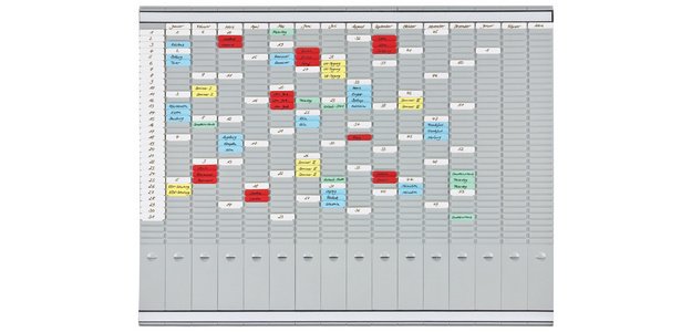 T-card planning board, (L)1.008 x (H)783 mm