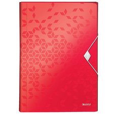 Leitz WOW projectmap A4, 6 vakken, rood