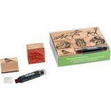 Kit de tampons à motifs 'animaux de la fôret',6 pièces
