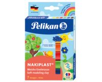 En_plastilina pelikan nakiplast 196/7 caja 7 colores surtidos