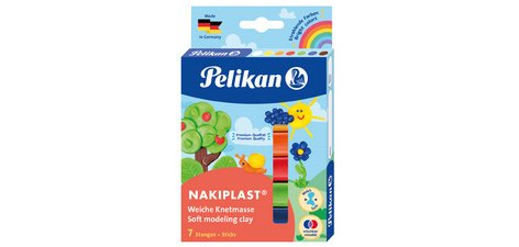 Pâte à modeler Nakiplast grande qualité196/7,assorti