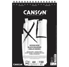 Sketch pad and studies block XL Black, A3, black