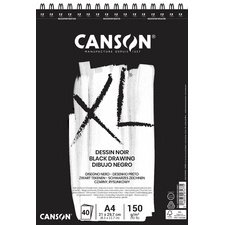 Sketchbook and study pad XL Black, A5, black