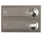 UniTEC Bouton pour sonnette, en zinc moulé, 2 boutons