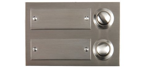 UniTEC Button for doorbell, cast zinc, 2 buttons