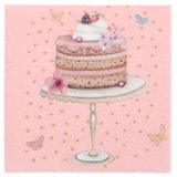Serviette à motif 'Sweet Dream', 330 x 330 mm