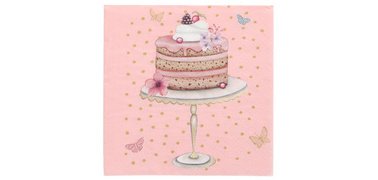 Serviette à motif 'Sweet Dream', 330 x 330 mm