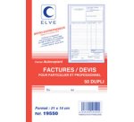 Manifold Factures / Devis, 50 feuillets, A5, dupli