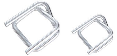 Boucle de cerclage en métal zingué