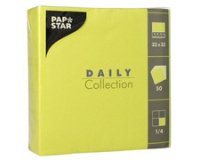 Serviettes, 320 x 320 mm, 3 couches, vert pomme