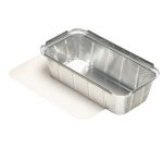 Coupelle en aluminium, avec couvercle, 650 ml