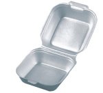 Boîte à hamburger carrée, XPS, 120 x 120 x 75 mm