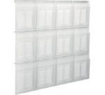 Porte-brochures mural 'the placativ', transparent