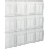 Porte-brochures mural 'the placativ', transparent