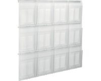 Porte-brochures mural 'the placativ', transparent