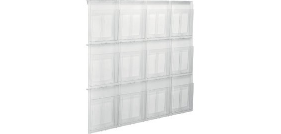 Porte-brochures mural 'the placativ', transparent