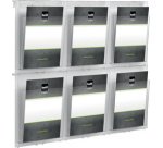 Porte-brochures mural 'the placativ', transparent