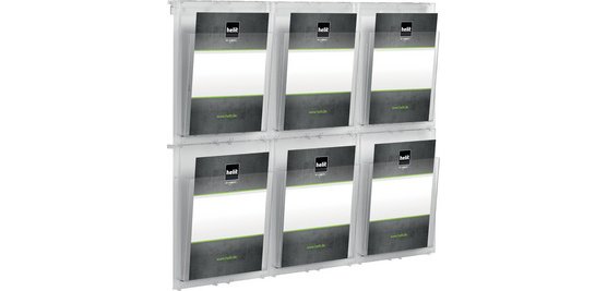 Porte-brochures mural 'the placativ', transparent