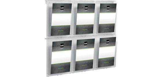 Porte-brochures mural 'the placativ', transparent