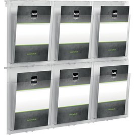 Porte-brochures mural 'the placativ', transparent