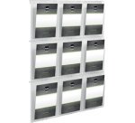 Brochurehouder wandmodel 'the placativ' transparant