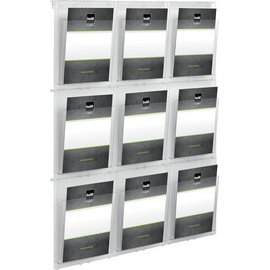 Porte-brochures mural 'the placativ', transparent