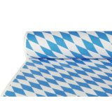 Nappe damassée, sur rouleau, 'bleu bavarois'