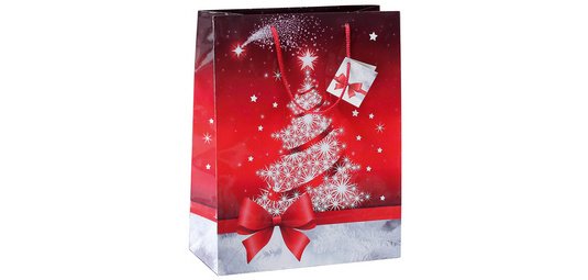 Sac cadeau de Noël 'Sparkling Tree', grand