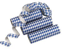 Serpentins 'Bleu bavarois', bleu/blanc