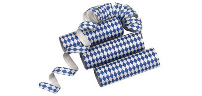 Serpentins 'Bleu bavarois', bleu/blanc