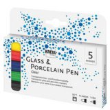 Marqueur pour verre 'Glass & Porcelain Pen', kit de 5