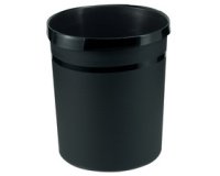 Corbeille à papier GRIP, PP, 18 litres, noir
