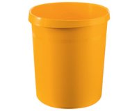 Corbeille à papier GRIP, PP, 18 litres, jaune