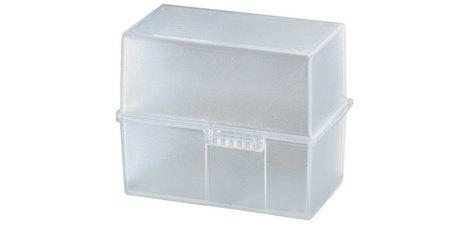 Card box, A8 landscape, plastic