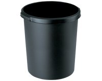 Corbeille à papier KLASSIK, PP, 30 litres, noir
