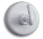 Crochet magnétique, diamètre: 47 mm, blanc