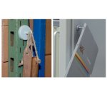 Crochet magnétique, diamètre: 47 mm, blanc