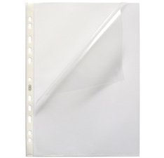 Hoes met perforatierand, A4-formaat, PP, 0,07 mm, transparant