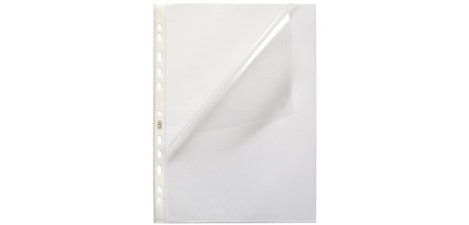 Perforated sleeve, A4 size, PP, 0.07 mm, transparent