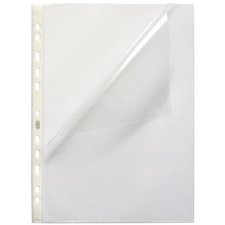 Hoes met perforatierand, A4-formaat, PP, 0,07 mm, transparant