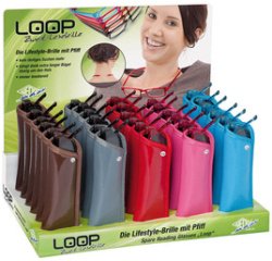 Lunettes de lecture LOOP, présentoir de 30, assorti
