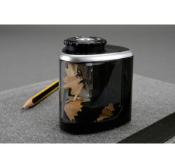Alassio Taille-crayons électrique, noir transparent