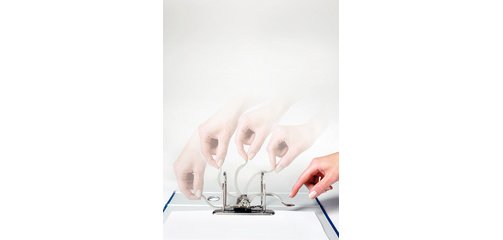 classeur marbré nuageux, 180 degrés, format A4, 52 mm